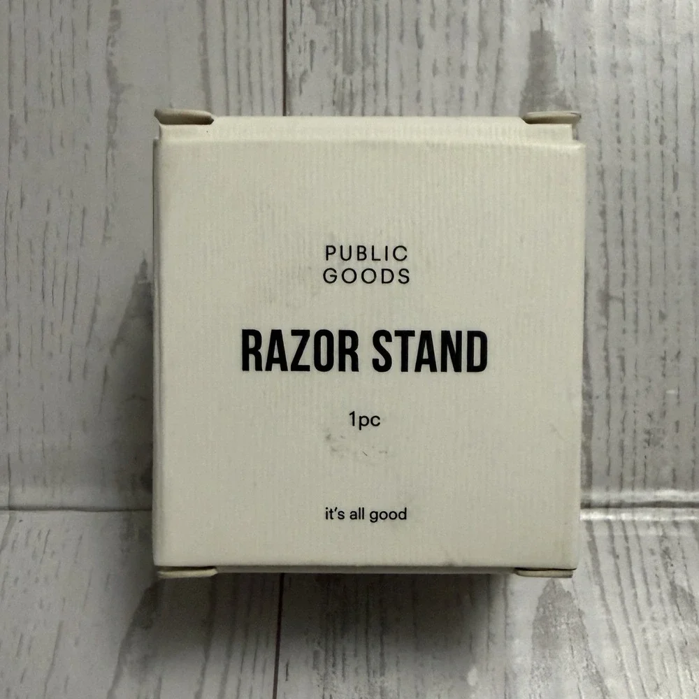 Public Goods Razor Stand Silver New